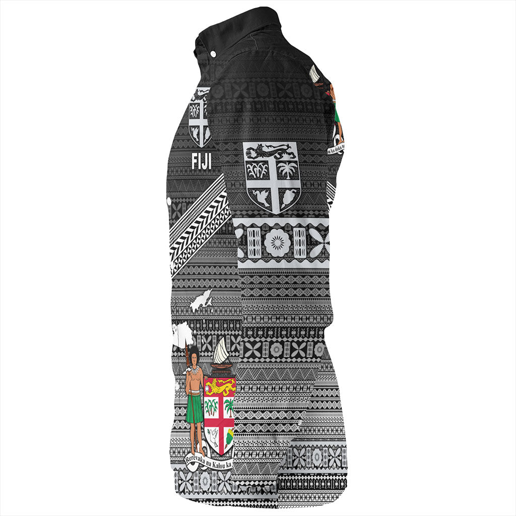 Fiji And Papua Long Sleeve Shirt Polynesian And Tapa Together