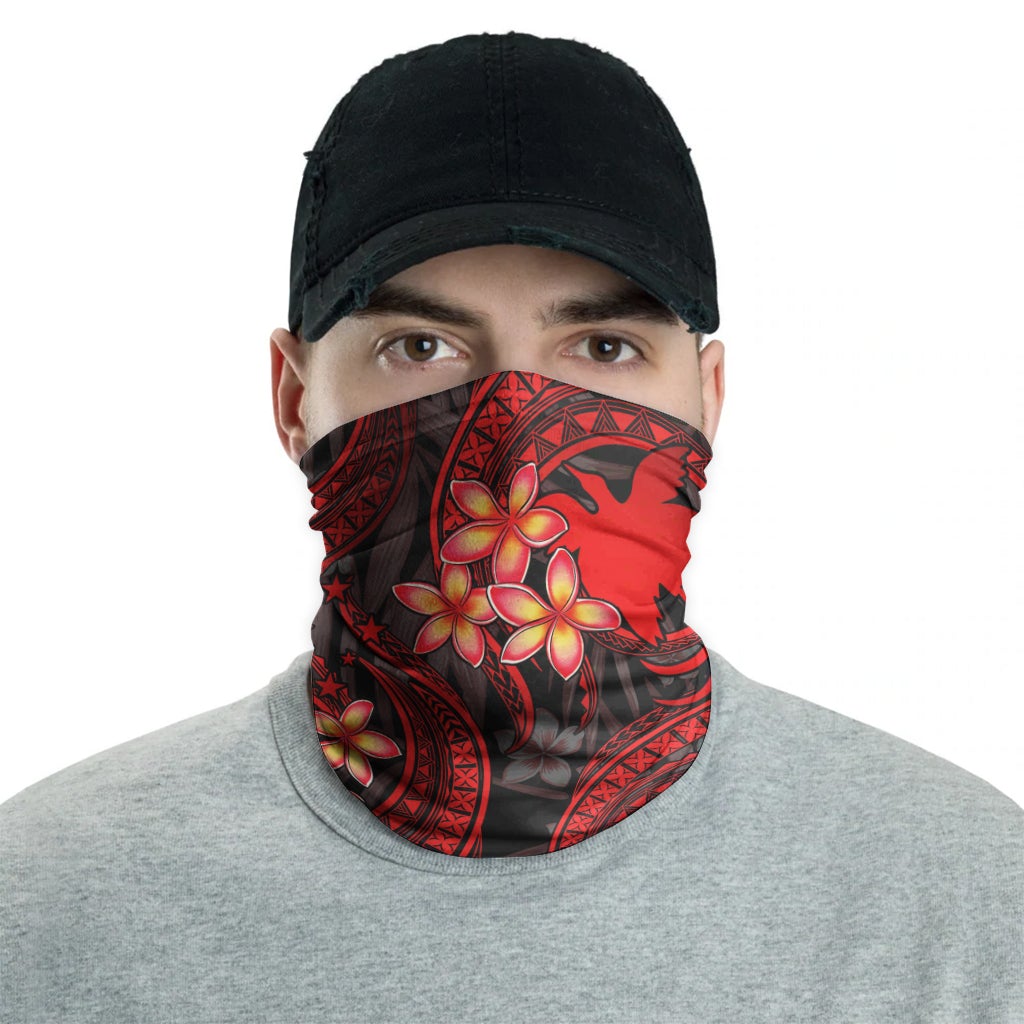 Papua New Guinea Neck Gaiter - Plumeria Red