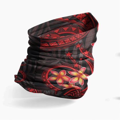 Papua New Guinea Neck Gaiter - Plumeria Red
