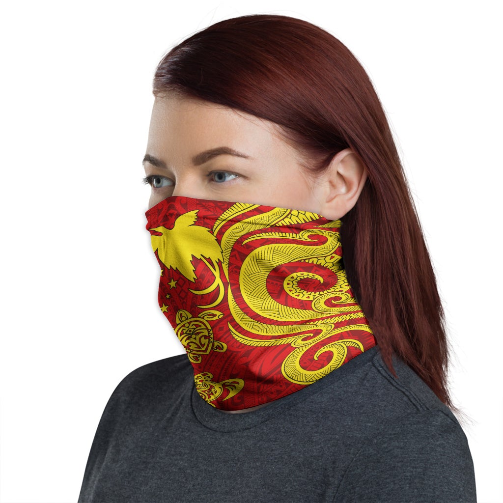 Papua New Guinea Neck Gaiter - Turtle Tentacle Gold