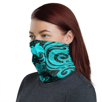 Papua New Guinea Neck Gaiter - Turtle Tentacle Turquoise