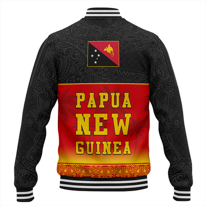 Papua New Guinea Baseball Jacket Tribal Pattern Traditional Culture