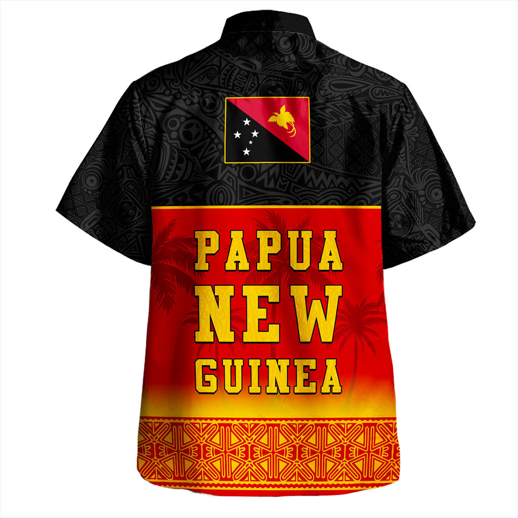 Papua New Guinea Hawaiian Shirt Flag Pattern Tapa Clothes
