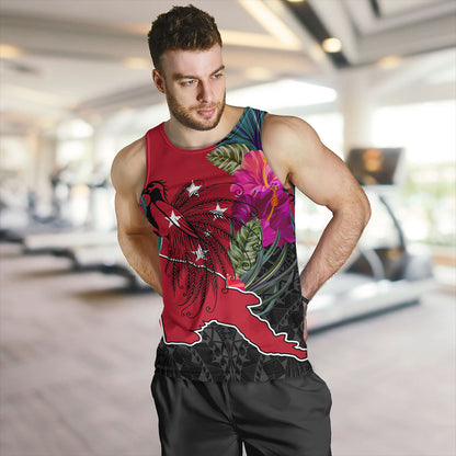 Papua New Guinea Tank Top Map Tropical Style