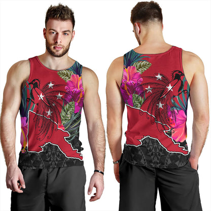 Papua New Guinea Tank Top Map Tropical Style