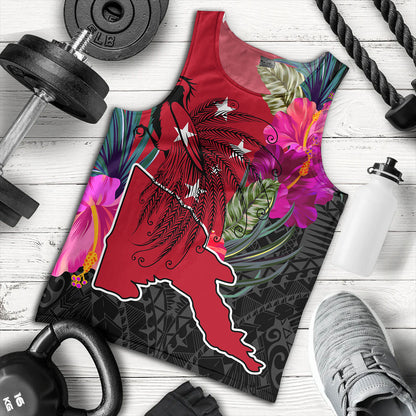 Papua New Guinea Tank Top Map Tropical Style