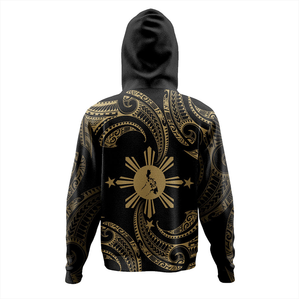 Philippines Filipinos Hoodie Tribal Polynesian Wave Tattoo