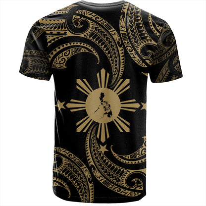 Philippines Filipinos T-Shirt Tribal Polynesian Wave Tattoo
