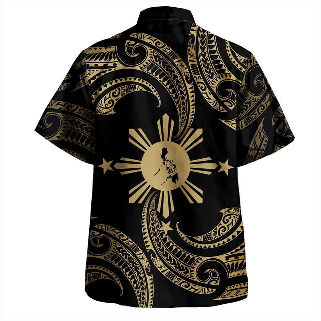 Philippines Filipinos Hawaiian Shirt Tribal Polynesian Wave Tattoo