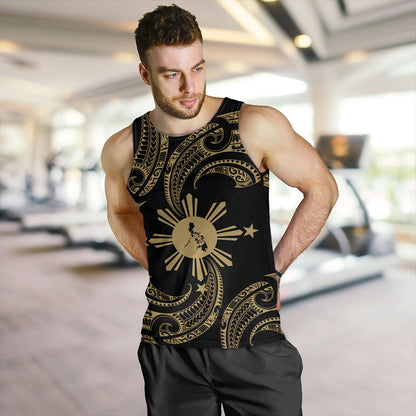 Philippines Filipinos Tank Top Tribal Polynesian Wave Tattoo