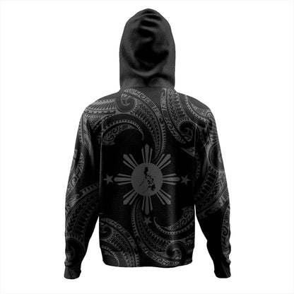 Philippines Filipinos Hoodie Tribal Polynesian Wave Tattoo
