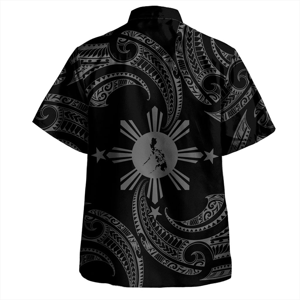 Philippines Filipinos Hawaiian Shirt Tribal Polynesian Wave Tattoo