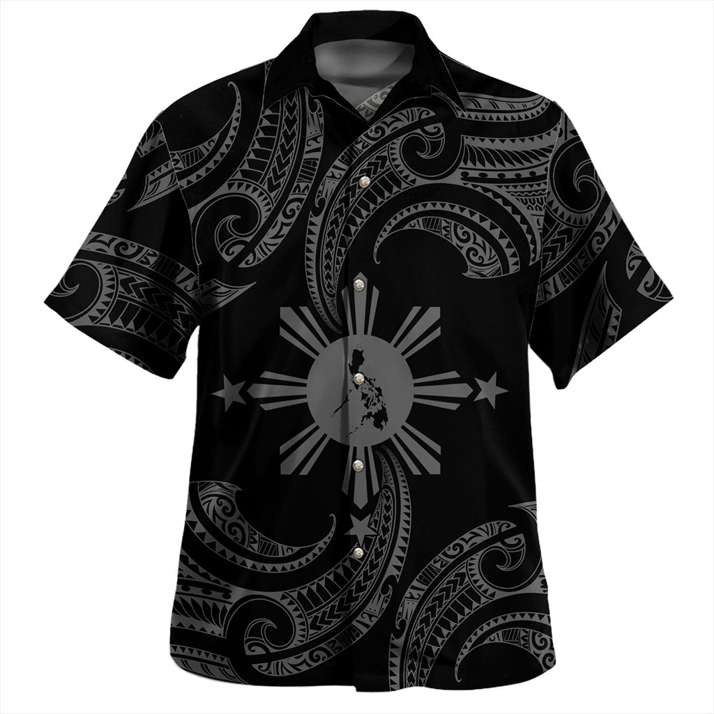 Philippines Filipinos Hawaiian Shirt Tribal Polynesian Wave Tattoo