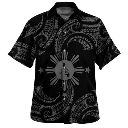 Philippines Filipinos Hawaiian Shirt Tribal Polynesian Wave Tattoo