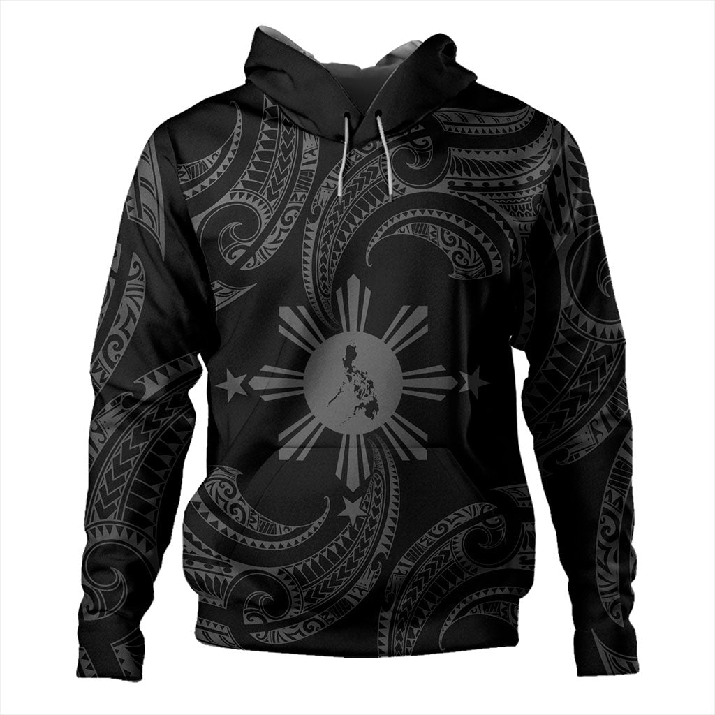 Philippines Filipinos Hoodie Tribal Polynesian Wave Tattoo