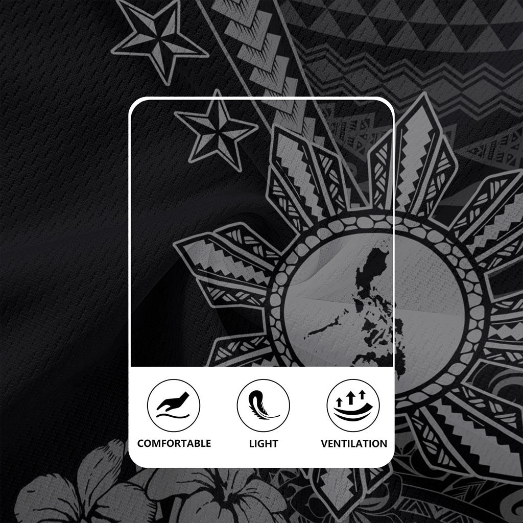 Philippines Filipinos Rugby Jersey Star With Tribal Flower Design