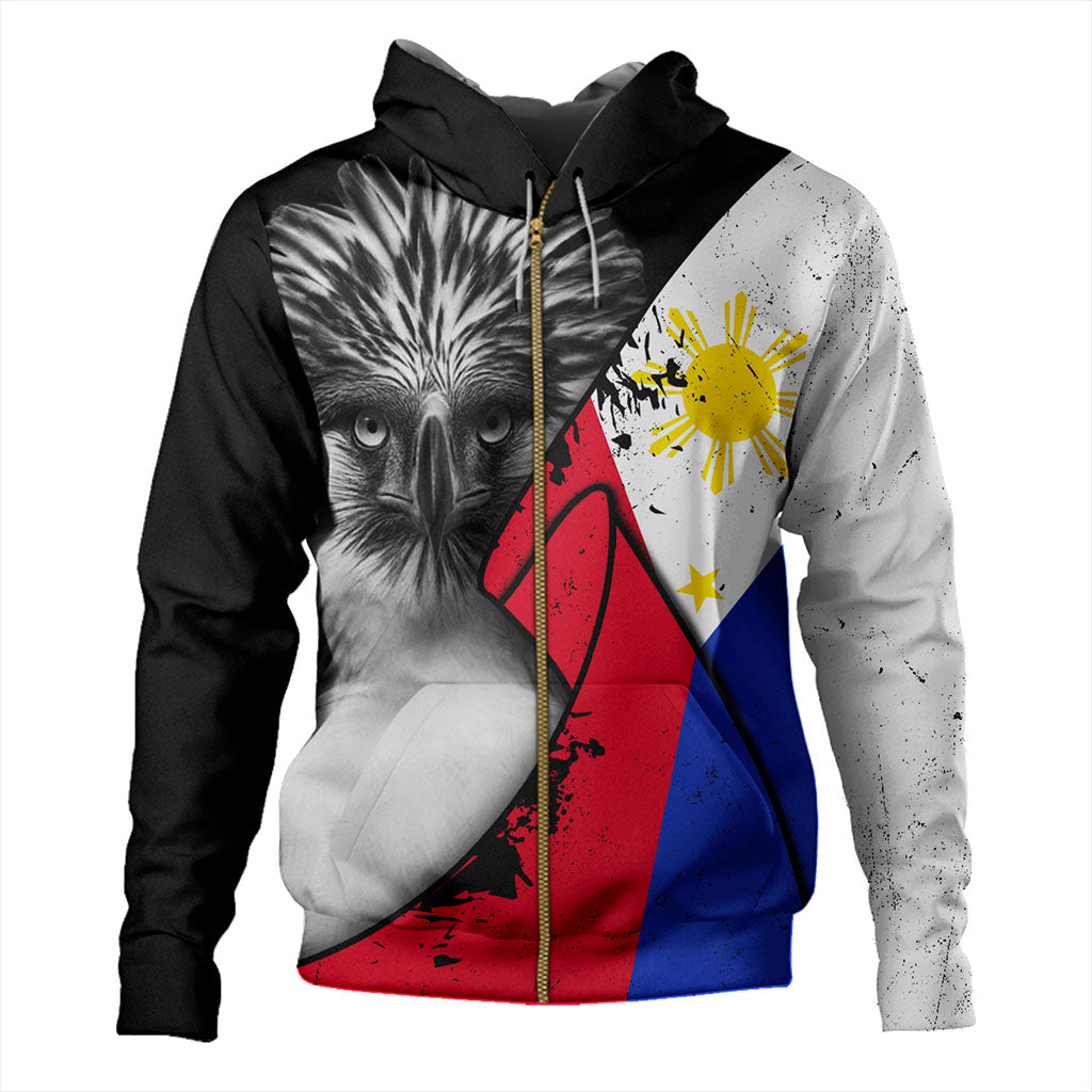 Philippines Filipinos Hoodie Flag Shoul Style
