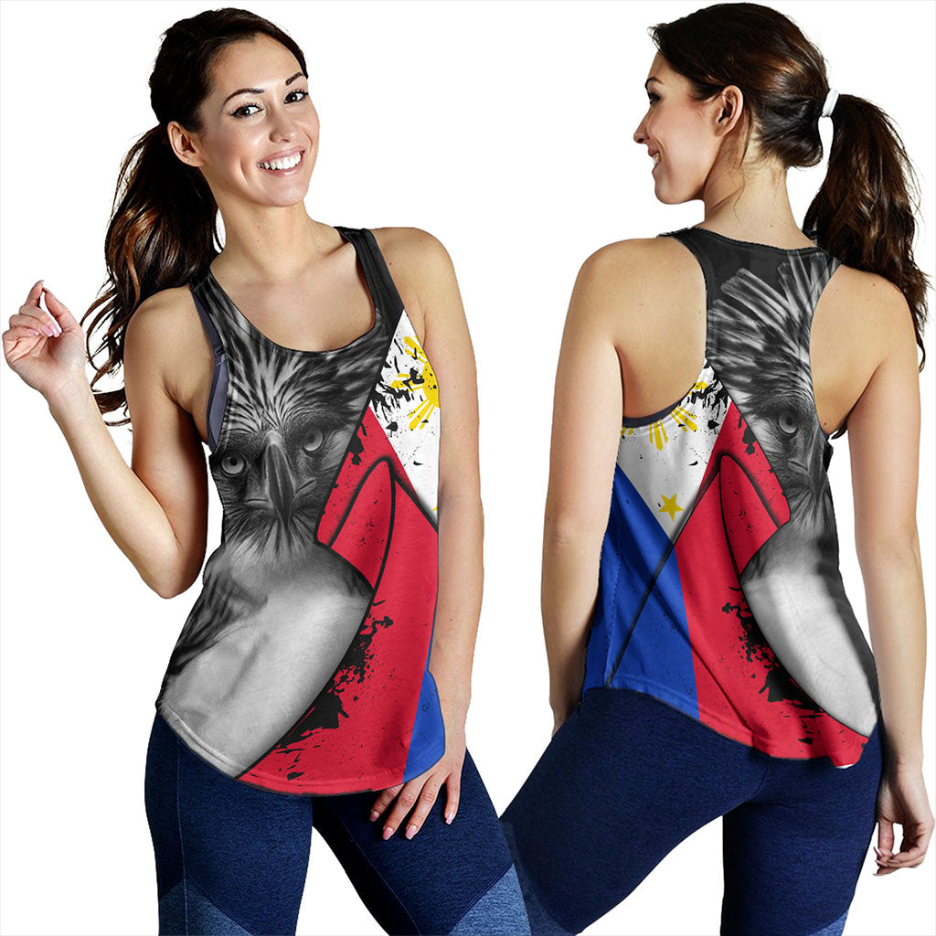 Philippines Filipinos Women Tank Flag Shoul Style