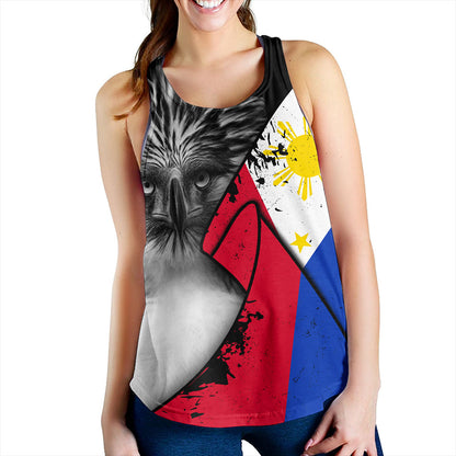 Philippines Filipinos Women Tank Flag Shoul Style