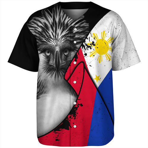Philippines Filipinos Baseball Shirt Flag Shoul Style