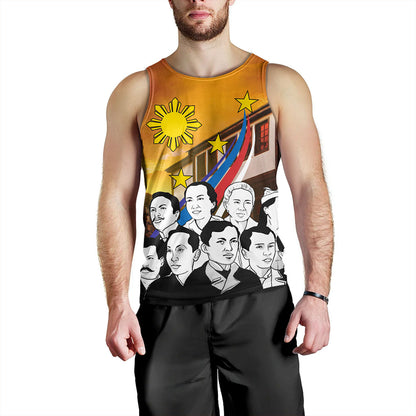Philippines Filipinos Tank Top National Heroes Flag Sun And Star