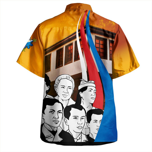Philippines Filipinos Hawaiian Shirt National Heroes Flag Sun And Star