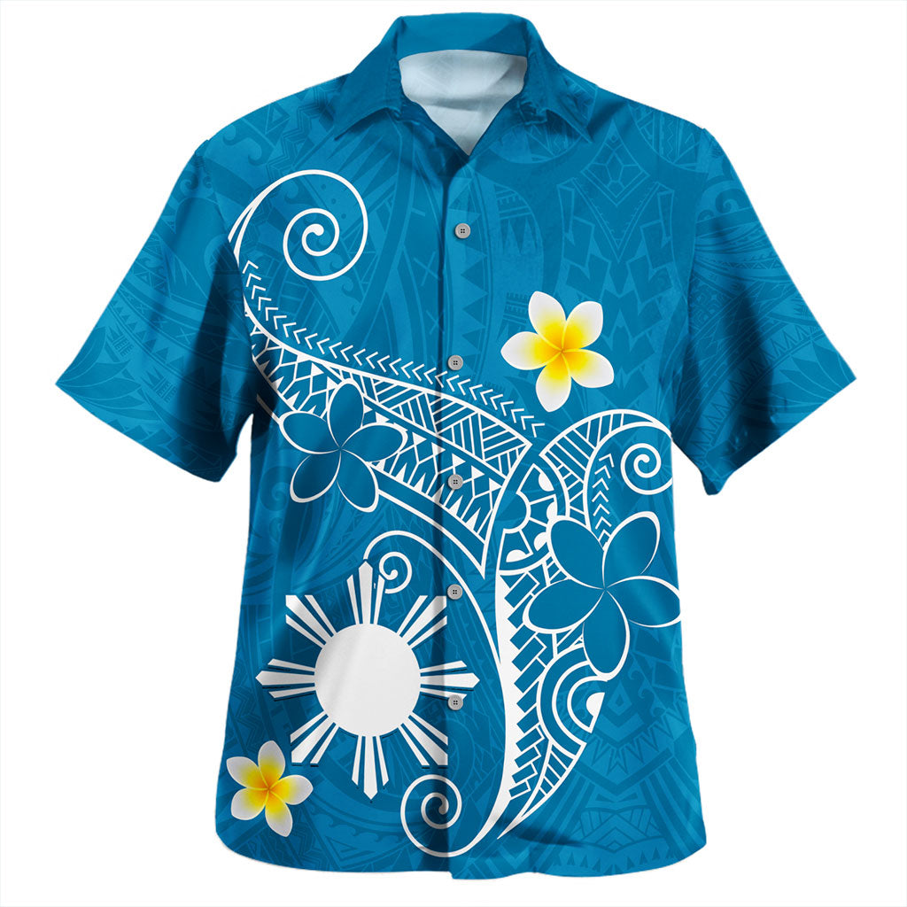 Philippines Filipinos Hawaiian Shirt Polynesia Floral Tribal