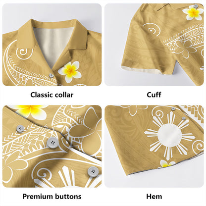 Philippines Filipinos Hawaiian Shirt Polynesia Floral Tribal