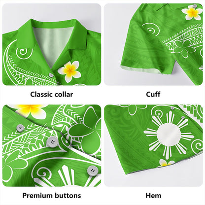 Philippines Filipinos Hawaiian Shirt Polynesia Floral Tribal