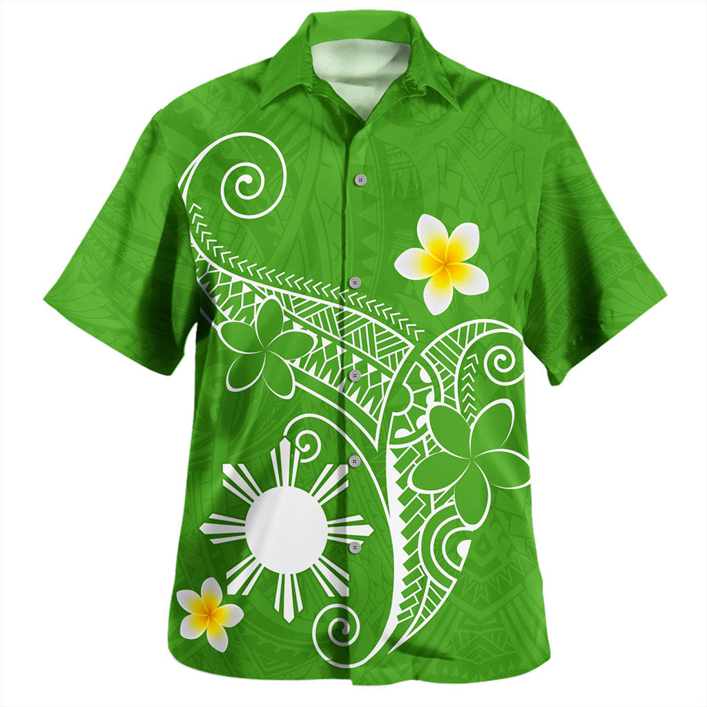 Philippines Filipinos Hawaiian Shirt Polynesia Floral Tribal