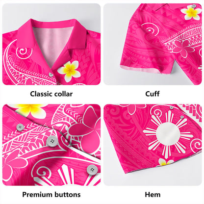 Philippines Filipinos Hawaiian Shirt Polynesia Floral Tribal Ver.1