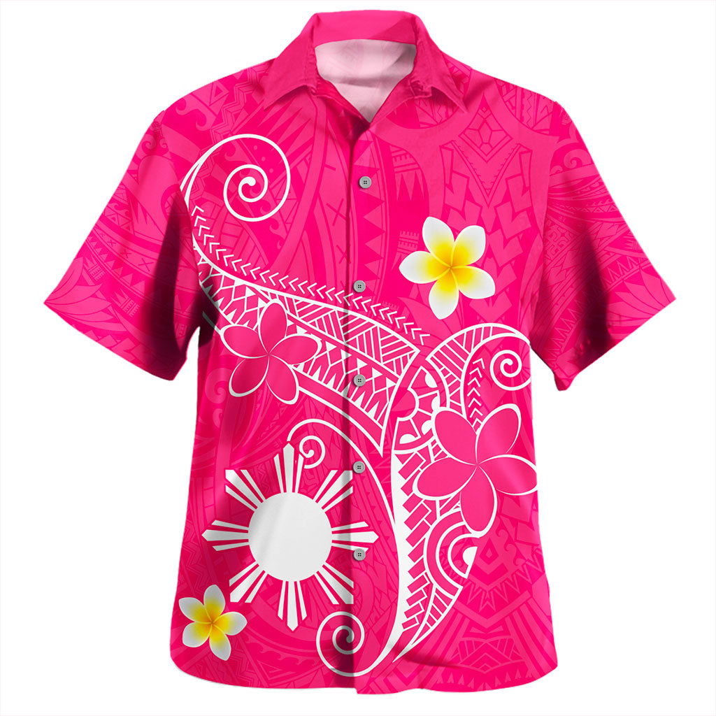 Philippines Filipinos Hawaiian Shirt Polynesia Floral Tribal Ver.1