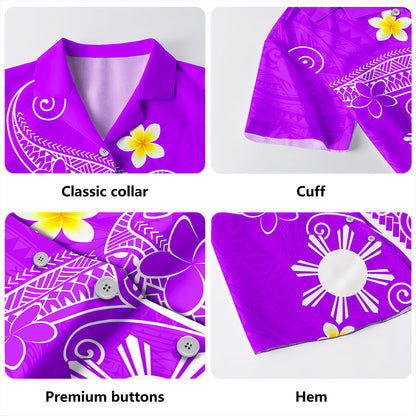 Philippines Filipinos Hawaiian Shirt Polynesia Floral Tribal Ver.1