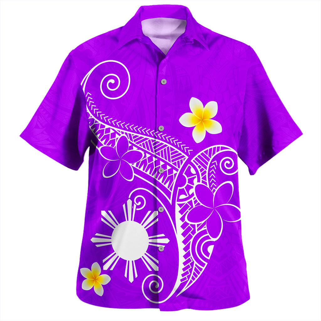 Philippines Filipinos Hawaiian Shirt Polynesia Floral Tribal Ver.1