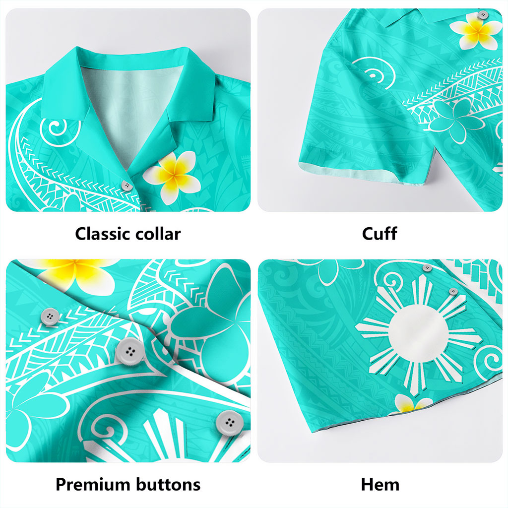 Philippines Filipinos Hawaiian Shirt Polynesia Floral Tribal Ver.1