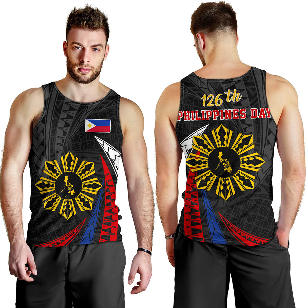 Philippines Filipinos Tank Top Independence Day Polynesia Tribal Wave