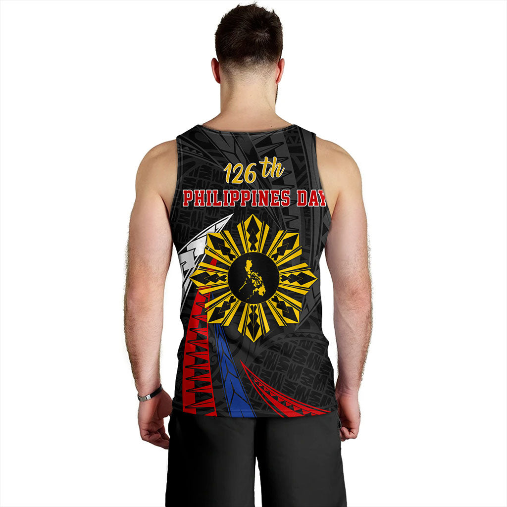 Philippines Filipinos Tank Top Independence Day Polynesia Tribal Wave