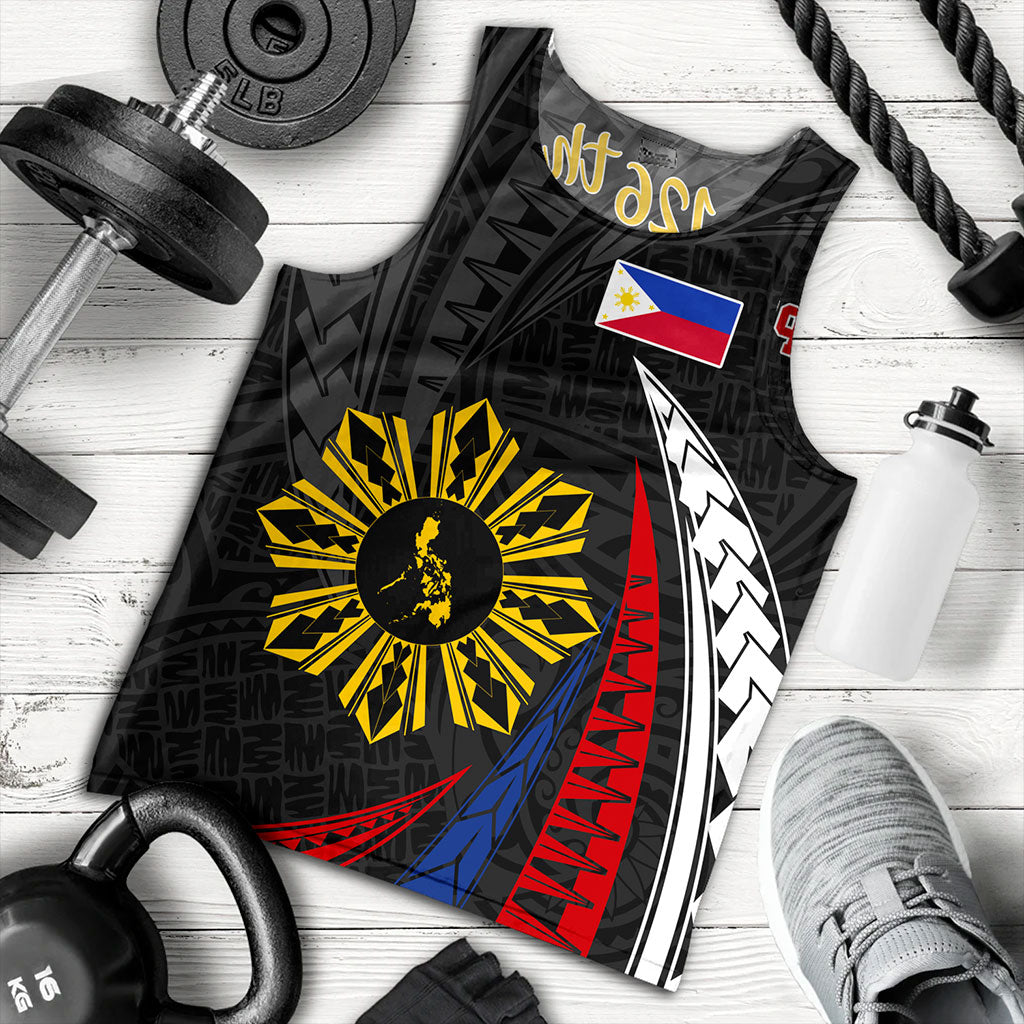 Philippines Filipinos Tank Top Independence Day Polynesia Tribal Wave