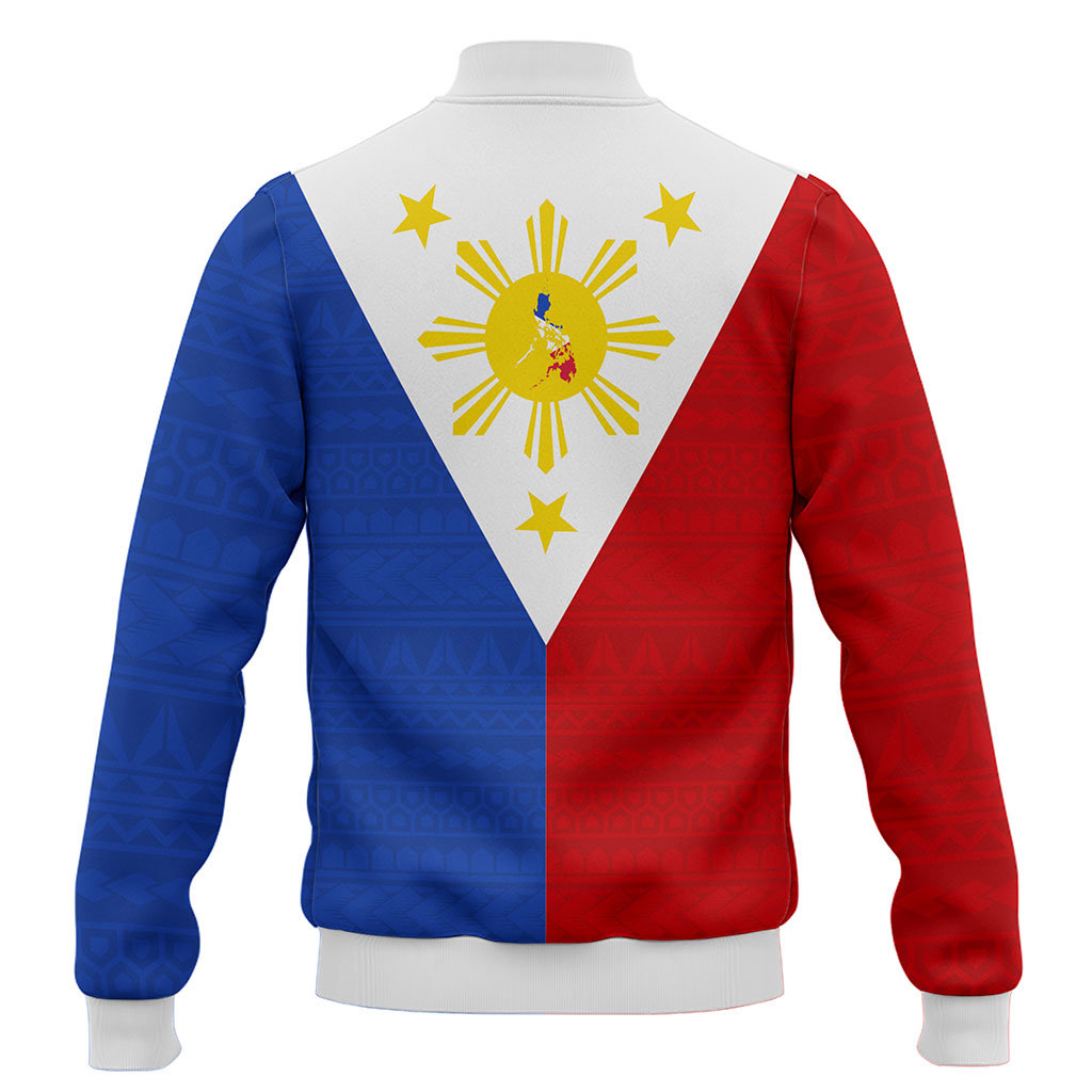 Philippines Filipinos Baseball Jacket Polynesia Tribal Flag