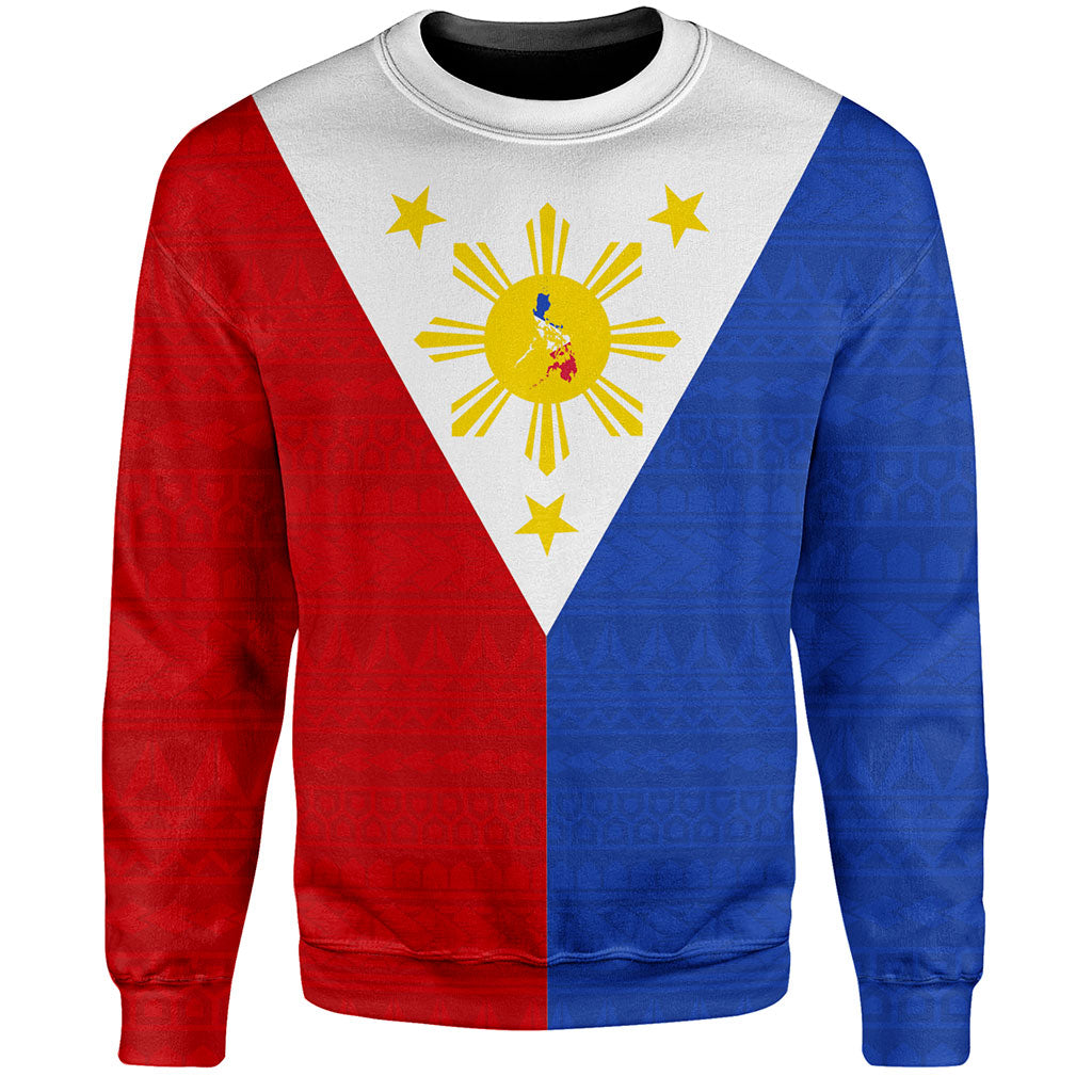 Philippines Filipinos Sweatshirt Polynesia Tribal Flag