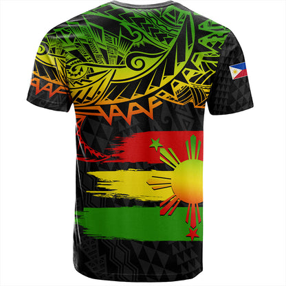 Philippines Filipinos T-Shirt Tribal Polynesian Grunge Reggae