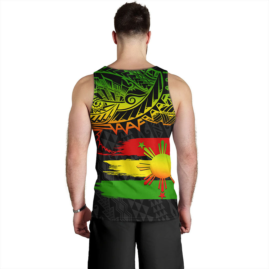 Philippines Filipinos Tank Top Tribal Polynesian Grunge Reggae