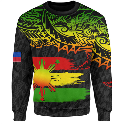 Philippines Filipinos Sweatshirt Tribal Polynesian Grunge Reggae