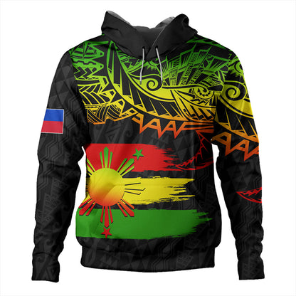 Philippines Filipinos Hoodie Tribal Polynesian Grunge Reggae