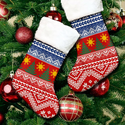 Philippines Filipinos Christmas Stocking Filipinos Pattern Christmas