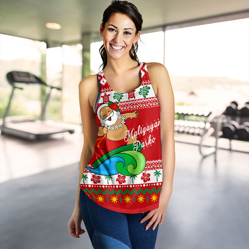 Philippines Filipinos Women Tank Santa Claus Ho Ho Ho Christmas