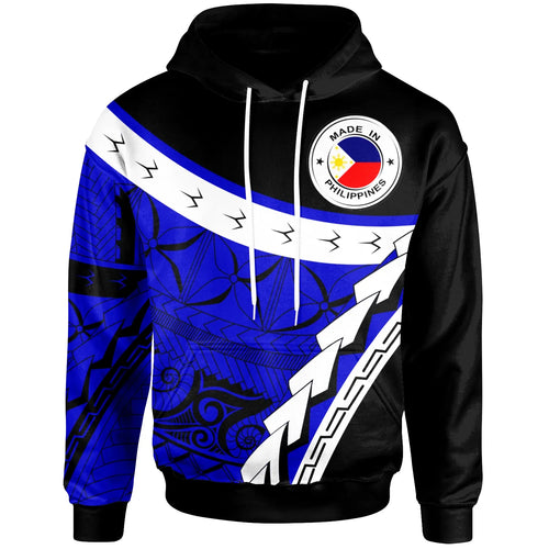 Philippines Custom Personalised Hoodie - Proud Of Philippines Blue Color