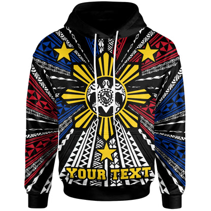 Philippines Custom Personalized Hoodie - Philippines Turtle Flag