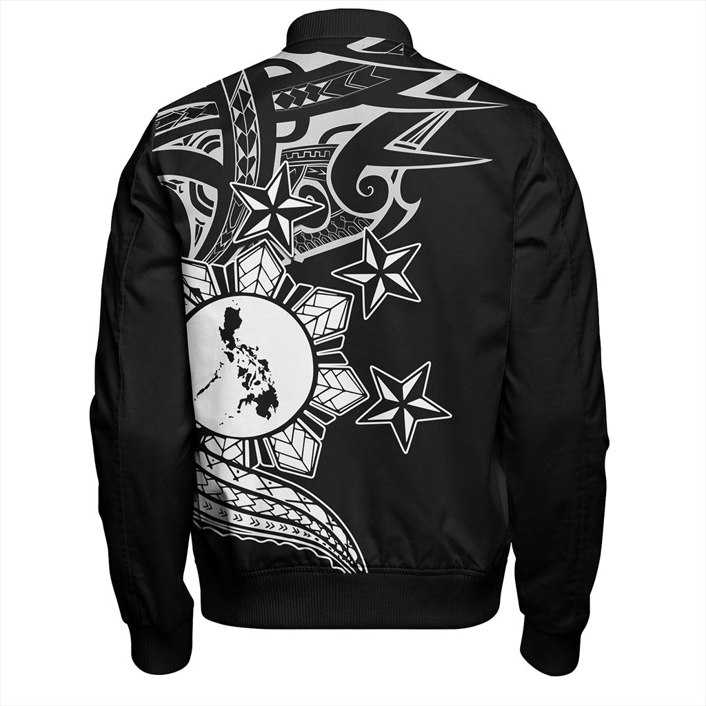 Philippines Filipinos Bomber Jacket Traditional Tribal Tattoo Style