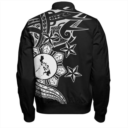 Philippines Filipinos Bomber Jacket Traditional Tribal Tattoo Style